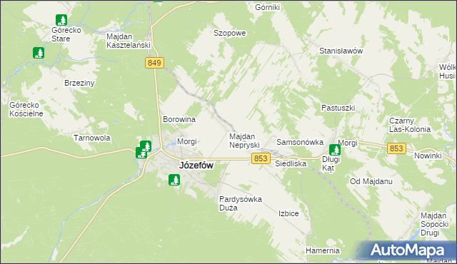 mapa Majdan Nepryski, Majdan Nepryski na mapie Targeo