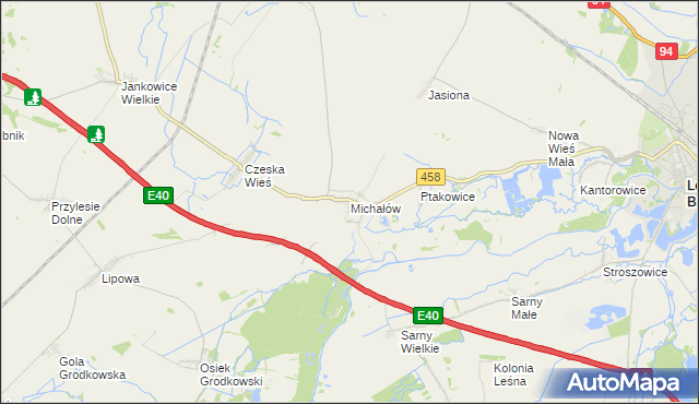 mapa Michałów gmina Olszanka, Michałów gmina Olszanka na mapie Targeo