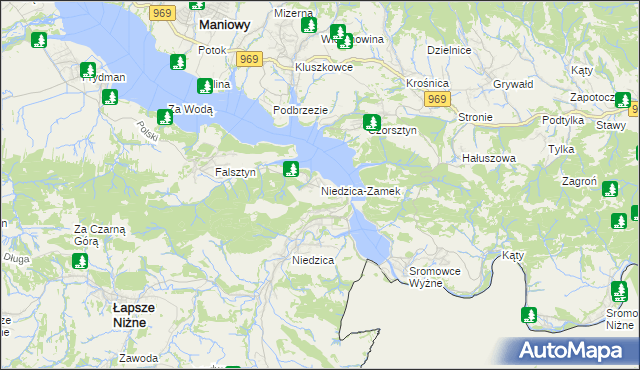 mapa Niedzica-Zamek, Niedzica-Zamek na mapie Targeo