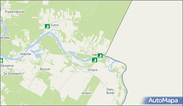 mapa Niemirów gmina Mielnik, Niemirów gmina Mielnik na mapie Targeo