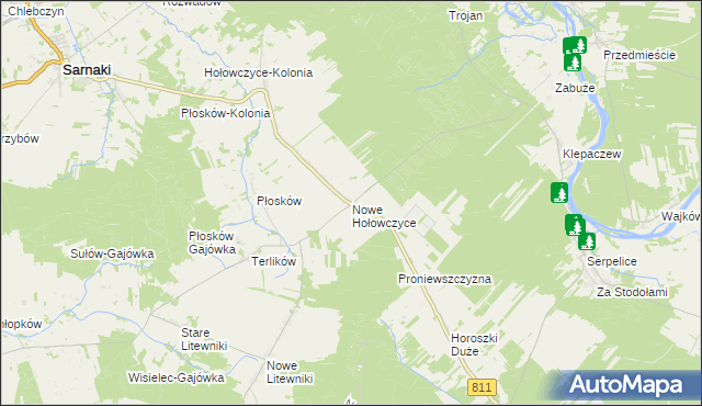 mapa Nowe Hołowczyce, Nowe Hołowczyce na mapie Targeo