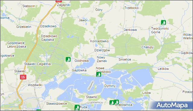 mapa Nowy Zamek, Nowy Zamek na mapie Targeo