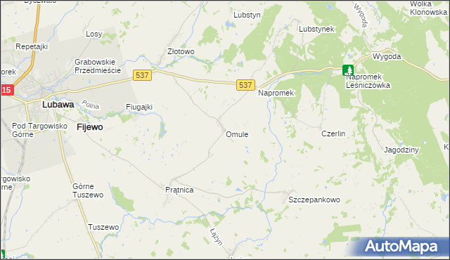 mapa Omule, Omule na mapie Targeo