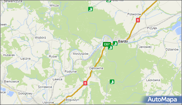 mapa Opolnica, Opolnica na mapie Targeo