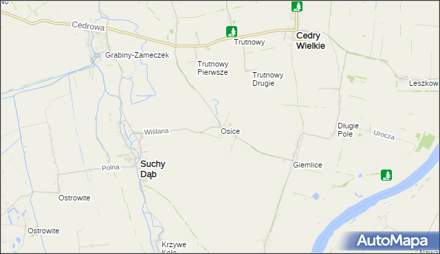 mapa Osice, Osice na mapie Targeo