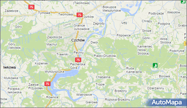 mapa Piaski-Drużków, Piaski-Drużków na mapie Targeo