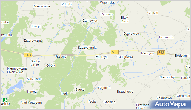 mapa Pietrzyk, Pietrzyk na mapie Targeo