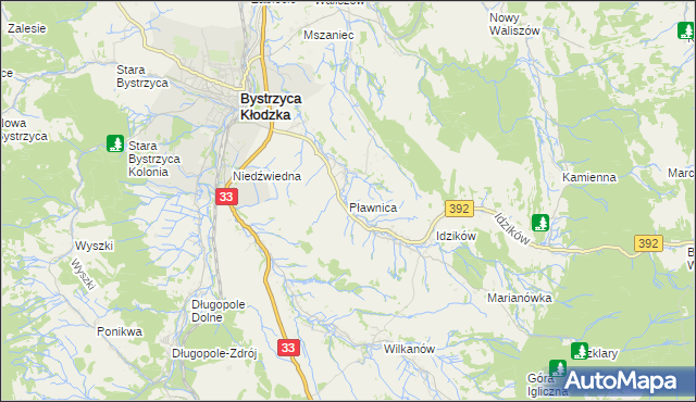 mapa Pławnica, Pławnica na mapie Targeo