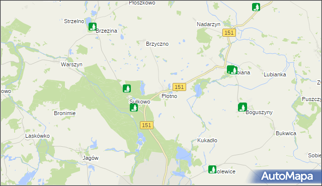 mapa Płotno, Płotno na mapie Targeo