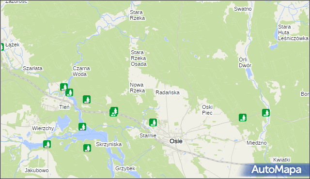 mapa Radańska, Radańska na mapie Targeo