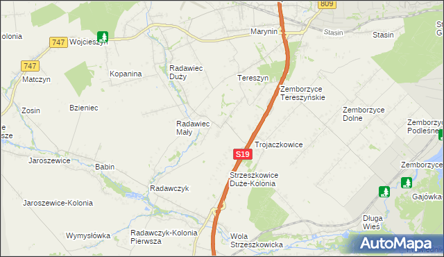 mapa Radawczyk Drugi, Radawczyk Drugi na mapie Targeo