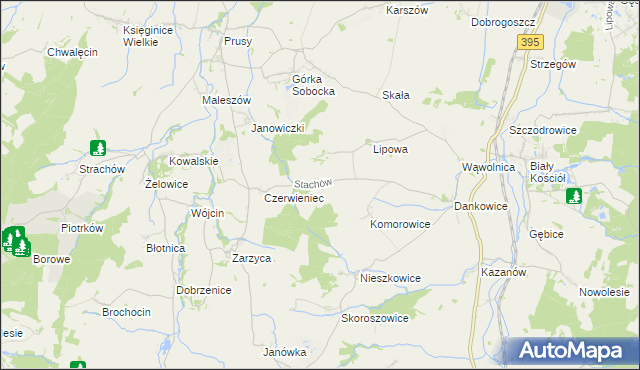 mapa Stachów, Stachów na mapie Targeo