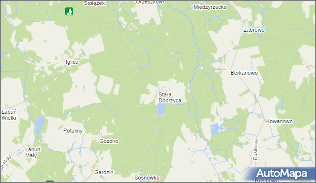 mapa Stara Dobrzyca, Stara Dobrzyca na mapie Targeo