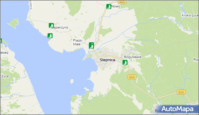 mapa Stepnica, Stepnica na mapie Targeo