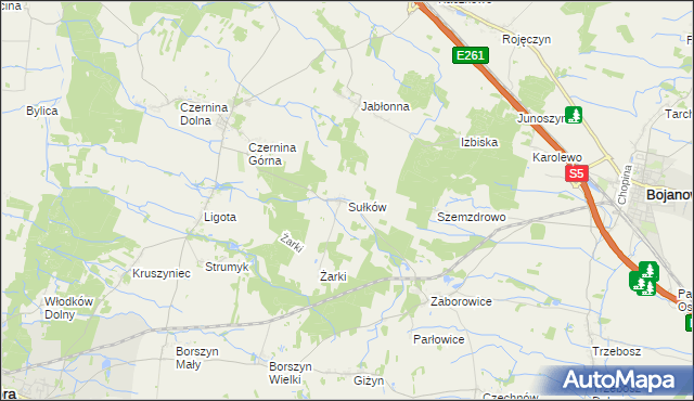 mapa Sułków gmina Góra, Sułków gmina Góra na mapie Targeo