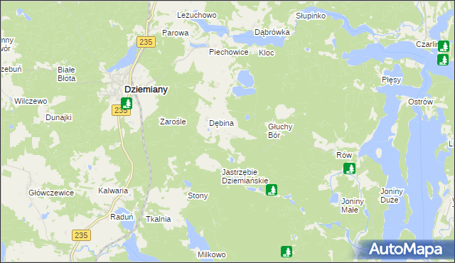 mapa Szablewo, Szablewo na mapie Targeo