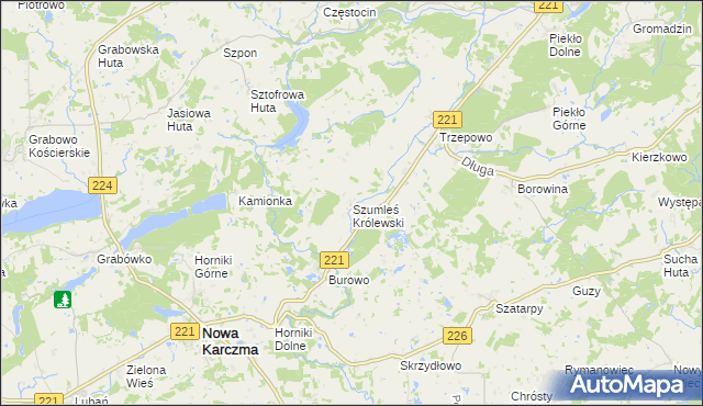 mapa Szumleś Królewski, Szumleś Królewski na mapie Targeo