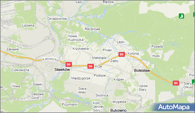 mapa Ujków Nowy, Ujków Nowy na mapie Targeo