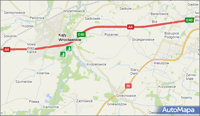 mapa Wojtkowice, Wojtkowice na mapie Targeo
