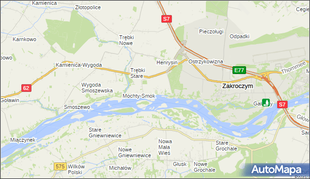 mapa Wólka Smoszewska, Wólka Smoszewska na mapie Targeo