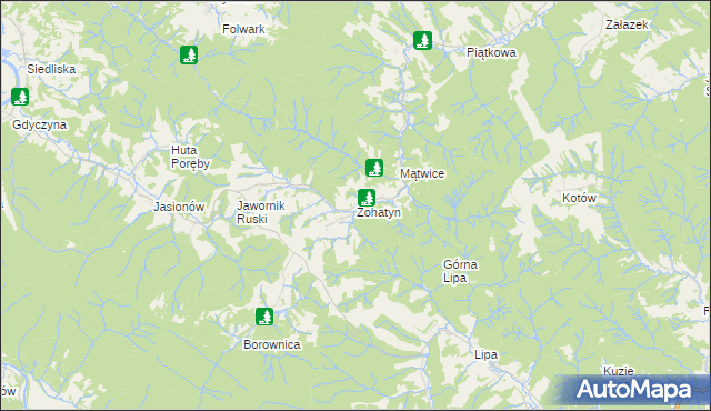 mapa Żohatyn, Żohatyn na mapie Targeo