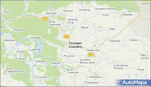 mapa Szczawinek, Szczawinek na mapie Targeo