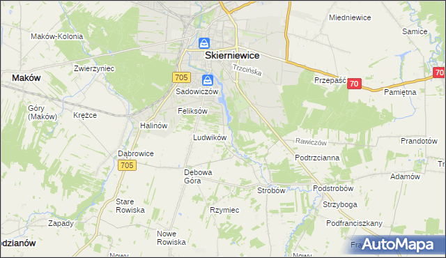 mapa Balcerów, Balcerów na mapie Targeo