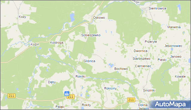 mapa Bochówko, Bochówko na mapie Targeo