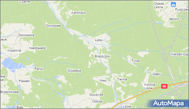 mapa Braszczok, Braszczok na mapie Targeo