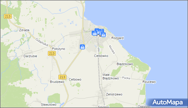 mapa Celbówko, Celbówko na mapie Targeo
