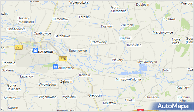 mapa Ciborowice, Ciborowice na mapie Targeo