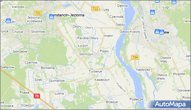 mapa Cieciszew, Cieciszew na mapie Targeo