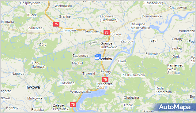 mapa Czchów, Czchów na mapie Targeo