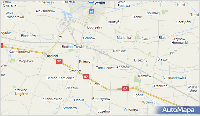 mapa Franciszków Nowy, Franciszków Nowy na mapie Targeo