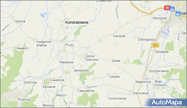 mapa Gołostowice, Gołostowice na mapie Targeo