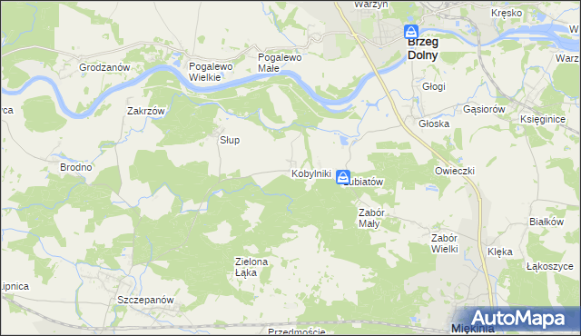 mapa Kobylniki gmina Środa Śląska, Kobylniki gmina Środa Śląska na mapie Targeo