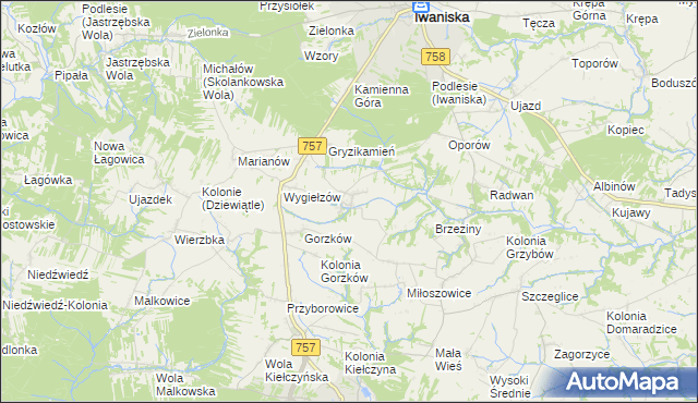 mapa Łopatno, Łopatno na mapie Targeo