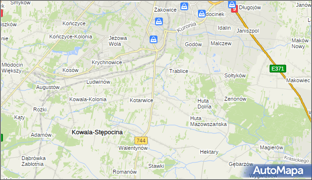 mapa Mazowszany, Mazowszany na mapie Targeo