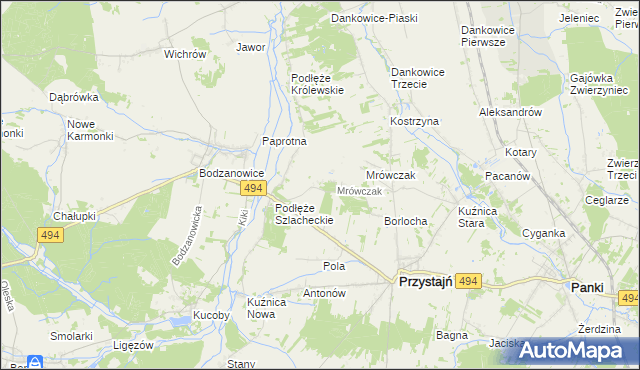 mapa Michalinów, Michalinów na mapie Targeo