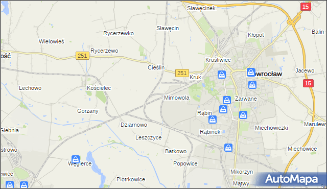 mapa Mimowola, Mimowola na mapie Targeo