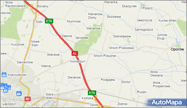 mapa Mnich-Południe, Mnich-Południe na mapie Targeo