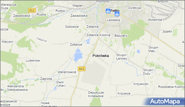 mapa Pokrówka, Pokrówka na mapie Targeo