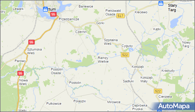 mapa Ramzy Wielkie, Ramzy Wielkie na mapie Targeo