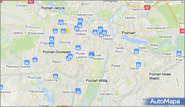 mapa Rynek Wildecki, Rynek Wildecki na mapie Targeo