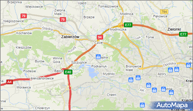 mapa Rząska, Rząska na mapie Targeo