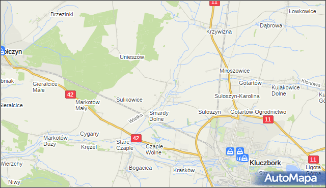 mapa Smardy Górne, Smardy Górne na mapie Targeo