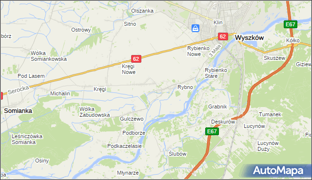 mapa Tulewo Górne, Tulewo Górne na mapie Targeo