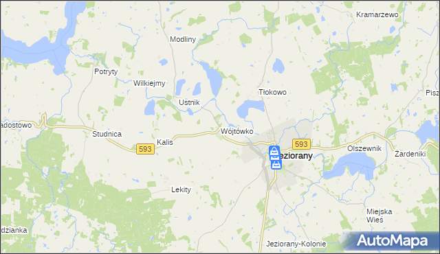 mapa Wójtówko, Wójtówko na mapie Targeo