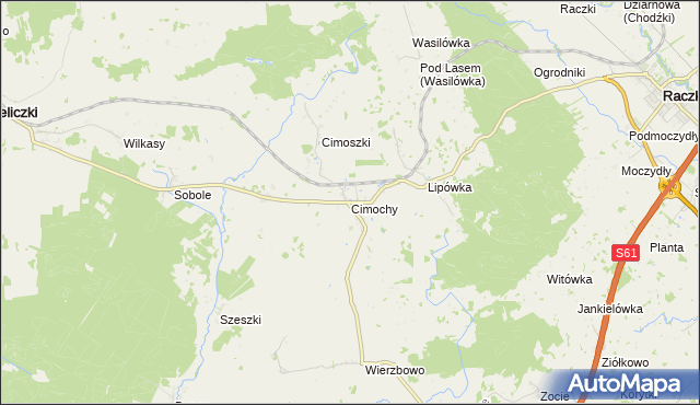 mapa Cimochy gmina Wieliczki, Cimochy gmina Wieliczki na mapie Targeo