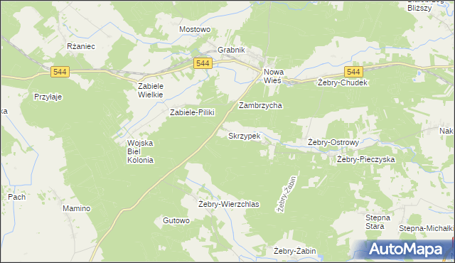 mapa Skrzypek, Skrzypek na mapie Targeo